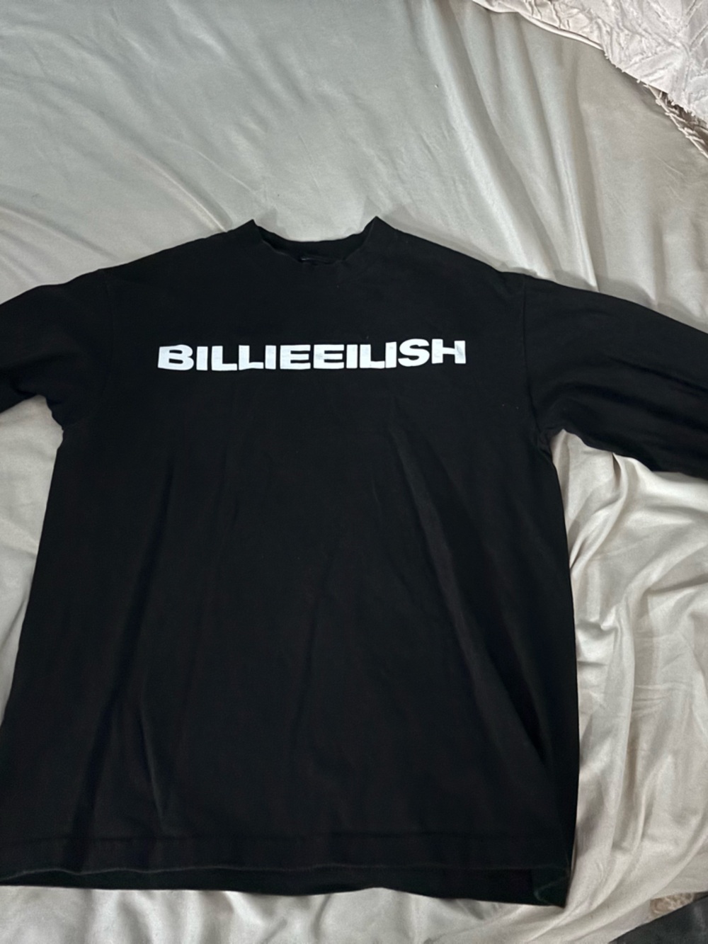 Black Logo Long-Sleeve Billie Eilish long